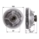 Viszkokuplung Case IH 81862862, E9NN8A616AA, 17763-1