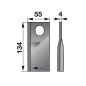 Kaszapenge készlet jobb JF-Stoll 134 x 55 x 4 mm (25 db)