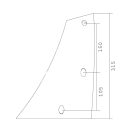 Kormánylemez előtét készlet Krone 560159594050 (jobb)