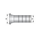 Bauer csatlakozó V-elem tömlőcsonkkal 3 1/2" - 76 mm tömlőhöz