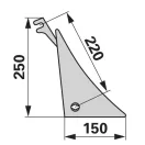 Kormánylemez előtét Vogel & Noot 56046000003 (jobb)