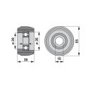 Futógörgő Claas 6479559740F