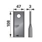 Kaszapenge készlet bal Galfré 108 x 47 x 3 mm (25 db)