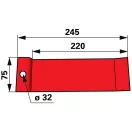 Csúszótalp JF-Stoll 812225-970X, 1123250, 2225-970X