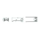 Rendfelszedő fog Mengele 52506-715303 (195 mm x 75 mm)