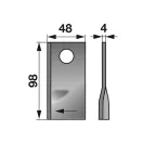 Set lame cositoare dreapta JF-Stoll 98 x 48 x 4 mm (25 buc.)