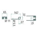 Rendfelszedő fog Taarup 52516618868 (167 mm x 65 mm)
