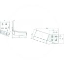 Altalajlazító Kverneland 56034073634 (jobb)