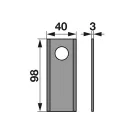 Set lame cositoare BCS 98 x 40 x 3 mm (25 buc.)