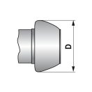 Perrot csatlakozó M-elem és V-elem szűkítővel - 8" / 6"