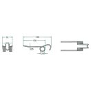 Rendfelszedő fog Claas 5259008950 (198 mm x 70 mm)