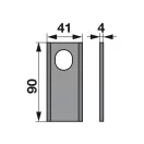 Set lame cositoare JF-Stoll 90 x 41 x 4 mm (25 buc.)