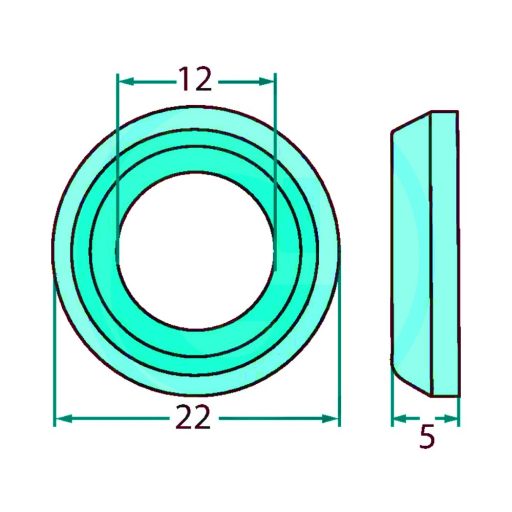 Kaszapenge tartó kúpos gyűrű Fella 121729