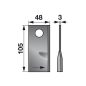 Kaszapenge készlet bal Samasz 105 x 48 x 3 mm (25 db)