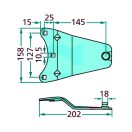 Kaszapenge tartó Vicon YA-0335
