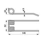 Rendfelszedő fog Aebi 52560012171 (145 mm x 62 mm)