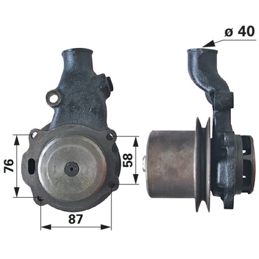 Vízszivattyú Landini 41313201, 4131A021