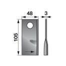 Kaszapenge készlet bal Niemeyer 105 x 48 x 3 mm (25 db)