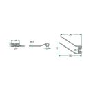 Rendterítő fog jobb Niemeyer 525600038 (380 mm x 125 mm)