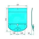 Csúszótalp JF-Stoll 813087-775X, 3087-775X, 1185710
