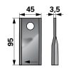 Kaszapenge készlet jobb Kuhn 52556151310 (95 mm x 45 mm - 25 db)