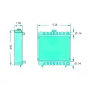 Hűtő Deutz-Fahr 443838410, 0443838410