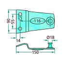 Kaszapenge tartó Deutz-Fahr 16501922