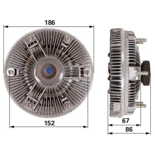 Viszkokuplung New Holland 162000060018, AM-20003109-Z