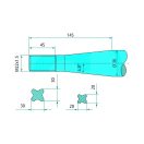 Homlokrakodó tüske Weidemann 43008102201 - 810 mm