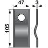 Kaszapenge készlet PZ 525CM120108 (105 mm x 47 mm - 25 db)