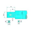 Homlokrakodó tüske Mailleux 43014000000 - 1400 mm