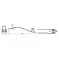 Rendsodró fog készlet PZ 52516600387 (590 mm x 93 mm - 10 db)
