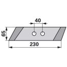 Orrbetét készlet Kverneland 560340530901 (jobb)