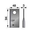 Kaszapenge készlet jobb PZ 94 x 48 x 3 mm (25 db)