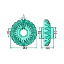 Kúpfogaskerék Deutz-Fahr 06580616, 16624874