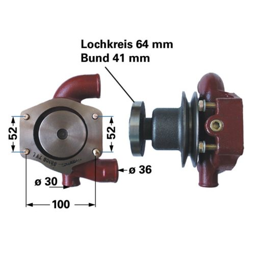 Vízszivattyú Landini 3641823M91, 41312487