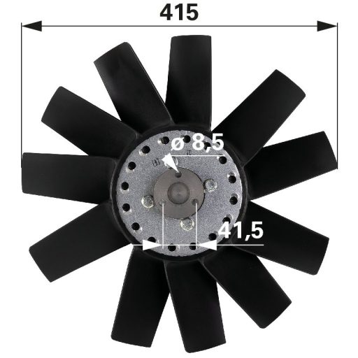 Ventilátorlapát viszkokuplunggal New Holland 47130509, 8521149