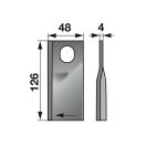 Kaszapenge készlet jobb Taarup 126 x 48 x 4 mm (25 db)