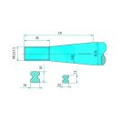 Homlokrakodó tüske Hauer 43010002201 - 1000 mm