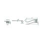 Rendterítő fog bal Fiorini 5250124200 (441 mm x 90 mm)