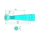 Homlokrakodó tüske Redrock 43008802800 - 880 mm