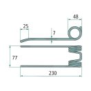 Rendfelszedő fog Kuhn 52518608684 (230 mm x 77 mm)