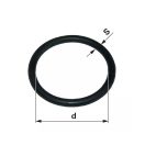 Olasz csatlakozó gumi tömítőgyűrű 5"