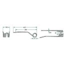 Rendterítő fog bal Deutz-Fahr 52516502741 (405 mm x 100 mm)