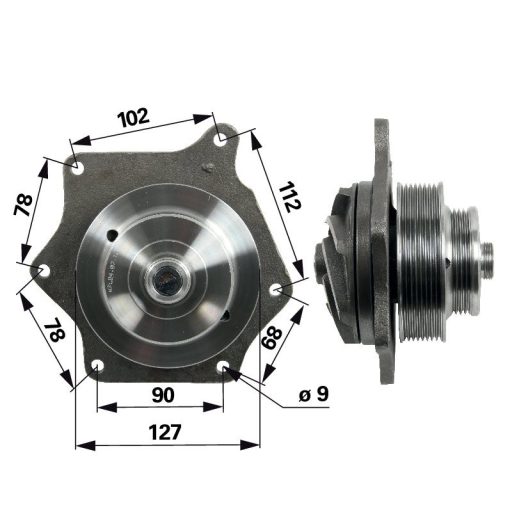 Vízszivattyúbetét New Holland 87384588