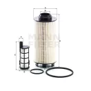 Üzemanyagszűrő MANN-FILTER PU801012X - Claas