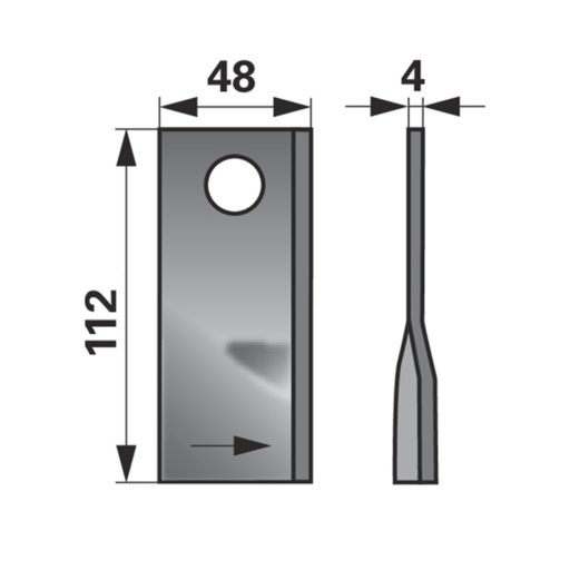 Kaszapenge készlet bal Fella 112 x 48 x 4 mm (25 db)