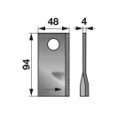 Kaszapenge készlet bal BCS 94 x 48 x 4 mm (25 db)