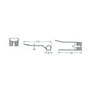 Rendterítő fog PZ 525PZ224 (378 mm x 111 mm)