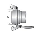 Bauer csatlakozó M-elem karimával 90° 6" - 180 x 180 mm karimával